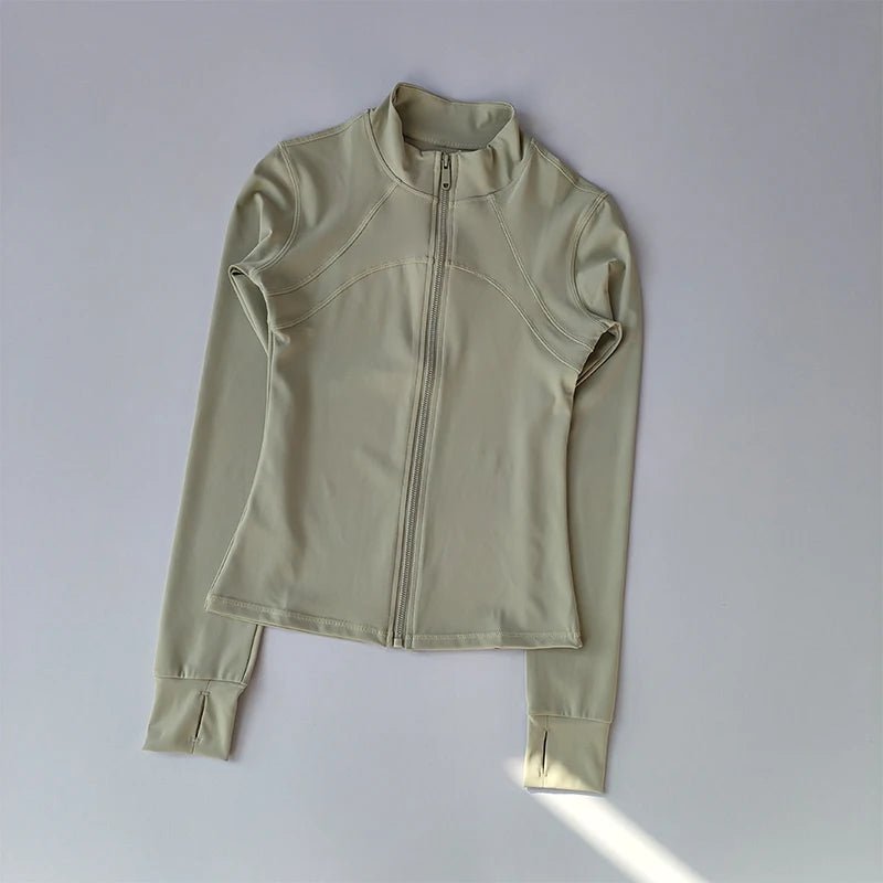 Yoga Suit Women High - End Standing Collar Long Sleeved Sports Jacket - Vantage Sports Gear