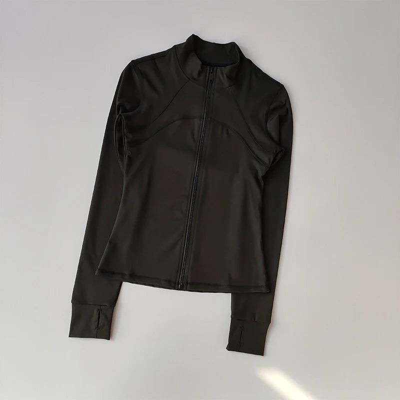 Yoga Suit Women High - End Standing Collar Long Sleeved Sports Jacket - Vantage Sports Gear