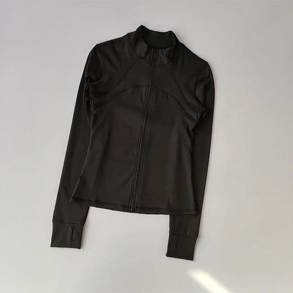 Yoga Suit Women High - End Standing Collar Long Sleeved Sports Jacket - Vantage Sports Gear