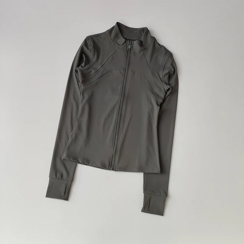 Yoga Suit Women High - End Standing Collar Long Sleeved Sports Jacket - Vantage Sports Gear