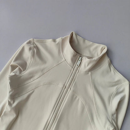 Yoga Suit Women High - End Standing Collar Long Sleeved Sports Jacket - Vantage Sports Gear