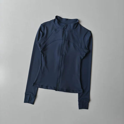 Yoga Suit Women High - End Standing Collar Long Sleeved Sports Jacket - Vantage Sports Gear